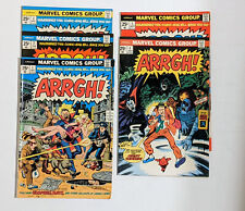 Aargh #1-5 (1974) Bronze Age Marvel Comics Lot, Full Series, VFN+ picture