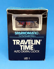 Sparkomatic Travelin' Time Vintage Auto Digital Clock NEVER USED picture