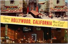 c1950s HOLLYWOOD, California Postcard Grauman's Chinese Theatre / Sunset & Vine picture