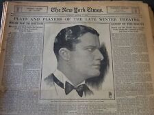 1927 NEW YORK TIMES SUNDAY DRAMA SECTIONS LOT OF 14 - GREAT ILLUS. - NTL 76 picture