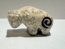 Raku fired bison By Ruth Apter of 100 Horses in Washington State picture
