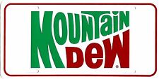 Vintage Mountain Dew License Plate Embossed Metal New Old Stock Soda #497 picture