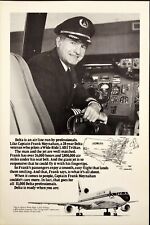 1978 Delta Airlines L-1011 TriStar Cockpit Capt Frank Moynahan Vintage Print Ad picture