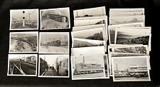 Lot of 85 Vintage Black & White 5x7 Locomotive & Railroad Related Photos picture