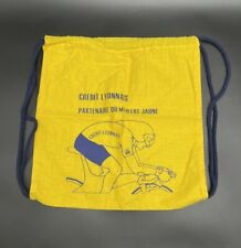Vintage Credit Lyonnais Partenaire Du Maillot Jaune Yellow Jersey Drawstring Bag picture