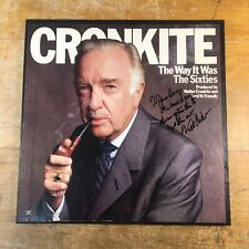 Vintage Autographed Signed Walter Cronkite The Way it Was The 60s 3LP Record Set picture