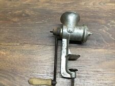ANTIQUE KEYSTONE 20 CAST IRON MEAT GRINDER Chopper Table Mounted picture