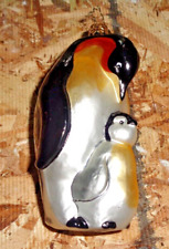 Christopher Radko WWF Emperor Penguins 3012870 Glass Christmas Ornament picture