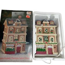 Dickens Keepsake Grand Hotel Cafe Lounge Christmas Porcelain Lighted House  (S6) picture