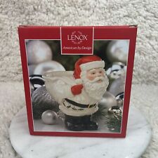 New Vintage Lenox American By Design Santa Christmas Candy Bowl Dish picture