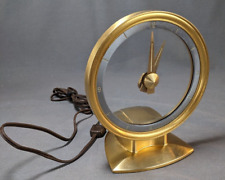 JEFFERSON GOLDEN MINUTE VINTAGE CLOCK MID CENTURY GOLD ELECTRIC for Restoration picture