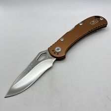 Buck 722 Spitfire Brown/Bronze Discontinued Folding Pocket Knife - Excellent picture