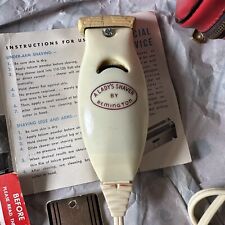 USA Made Vintage Remington Women’s Electric Shaver Model E  Works 1947 +Red case picture