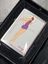 zippo petty girl vintage silver made in 2001 Oil Lighter picture