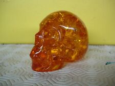 crystal skull small amber/copal man U.K. eBay seller for over 20 years picture