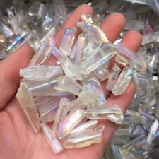  A Lot of Titanium Rainbow Aura Lemurian Quartz Crystal Point Healing 10-25pcs picture