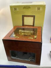 Mr. Christmas gold label Grand Animated Concertina Music Box 50 Songs (M1) picture