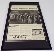 1942 Pullman Cars Framed 11x17 ORIGINAL Vintage Advertising Poster picture