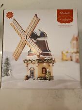 St. Nicholas Square Windmill Retired 2016 Hand Painted Motion Operated Rare picture
