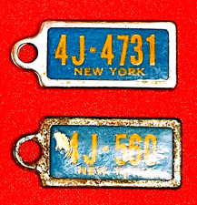 2 DAV Disabled Veterans Collectible New York License Plate Keychains NY picture
