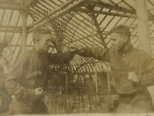 (Af) Vintage Original FOUND PHOTO Photograph Snapshot Hand Combat Military Men  picture