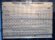 Vintage 1979 Sargent Welch 2-Sided Periodic Table & Element Properties Chart picture