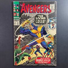 Avengers 34 1st Living Laser Silver Age Marvel 1966 Stan Lee comic book Don Heck picture