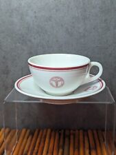 Vintage United States Army Medical Dept. 1940's Cup & Saucer Restaurant Ware picture
