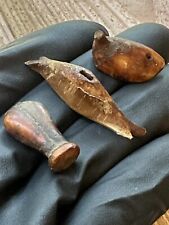 Tomachee Artifacts 👣 ESKIMO INUITS ZOOMORPHIC GAMING DOLL, BIRD, WHALE PULL🔥 picture
