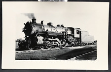 RPPC Monon Railroad MON #451 Locomotive Train B&W Real Photo Postcard picture