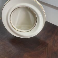 lenox round porcelain china ivory picture photo frame gold trim Inside 3” picture