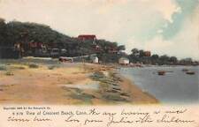 View of Crescent Beach, East Lyme, Connecticut, 1905 Hand Colored Postcard picture