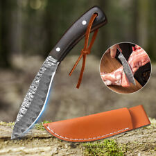 Full Tang Fixed Blade Hunting Survival Bowie Knife Viking Boning Knife w/Sheath picture