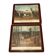 2 Vintage Lady Clare Trivets A J Rudisill Prints Pheasants And Grouse picture