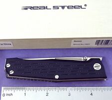 Real Steel Knife Rokut Tactical Liner Lock Black G10 Handles N690 Blade NIB picture