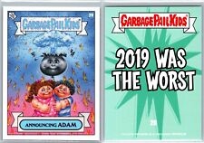 Topps Garbage Pail Kids GPK ERROR CARD BACK Announcing ADAM '2019 Was the Worst' picture