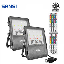 2 Pack 40W RGB LED Flood Light Outdoor Party 400W Equivalent Muticolor Changing picture