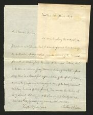 James G Wilson d1914 signed autograph 5x7 Letter Colonel Founder Chicago Record picture