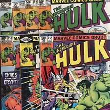 Incredible Hulk #255 256 257 258 259 260 & 261 (Marvel) Lot Of 6 Comics picture