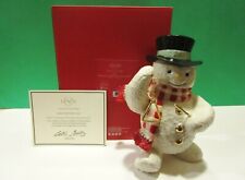 LENOX 2017 TRIANGLE MINSTREL SNOWMAN sculpture -- NEW in BOX with COA picture