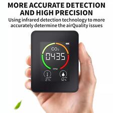 3-In-1 LCD Air Quality Monitor Carbon Dioxide Meter CO2 Temp Humi Detector. picture