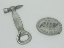 Vintage 1978 Alamo Iron Works Belt Buckle and Hammer Ice Chipper Bottle Opener picture
