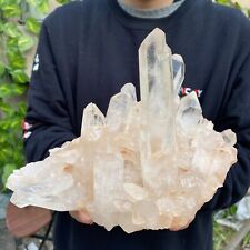 4lb A+++Large Natural clear white Crystal Himalayan quartz cluster /mineralsls picture