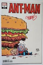 ANT-MAN #1 YOUNG VARIANT MARVEL 2022 SIGNED BY SKOTTIE YOUNG + COA NM+🔥 picture