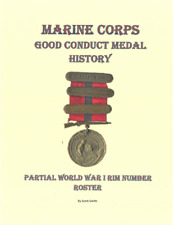 1898 - Current Marine Corps Good Conduct Medal Book WW I Rim 1000s #s Traced picture