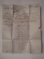 1856 ITALIAN LETTER - ANTIQUE - BEAUTIFUL LETTER - OFC-2 picture