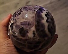 2.95LB  Natural Dream Amethyst Sphere 1342g gorgeous banding picture
