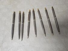 Vintage LOT OF 8 PARKER Sterling Silver Ballpoint Pens and pencils NICE picture