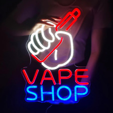 Planzo VAPE Shop Neon Sign for Smoke Shop LED Light Up E-cigar Business Store... picture