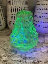 Antique Uranium Glass Grape Cluster Floor Table Accent Lamp Light Shade Green picture